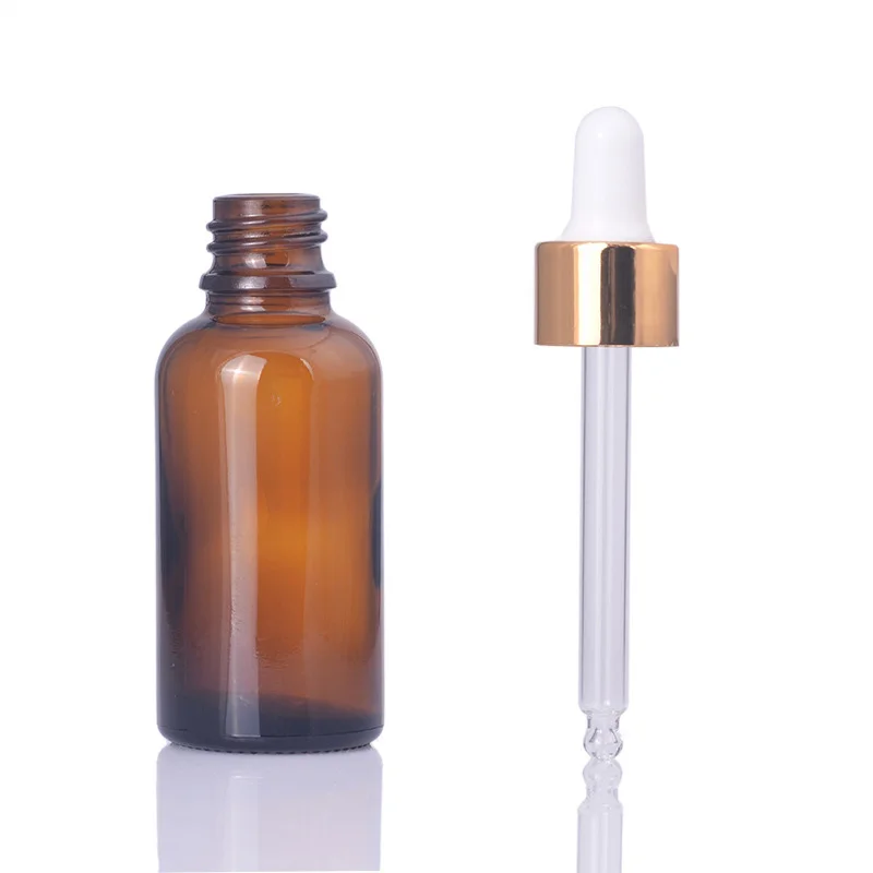 Коричневое масло с пипеткой 30 мл 1 унция бутылочка для эфирных масел|empty bottle|bottle