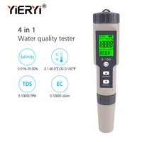 yieryi 4 in 1 saltectdstemp meter s 100 salt meter salinity tester waterproof saltmeter salt gauge water quality measure tool