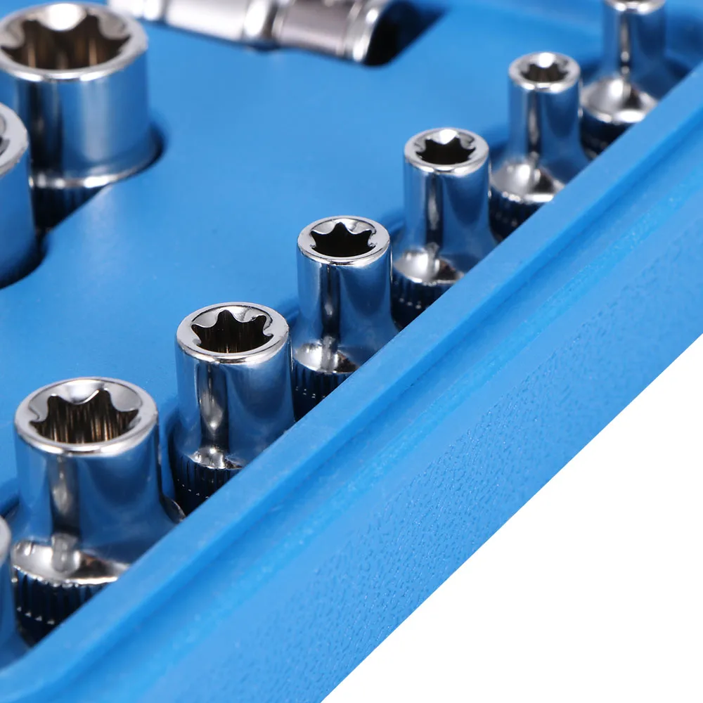 

Batch Sleeve Tool Kits for Car Motor Repairing Tool Socket Set Wrench Female Torx Male Fine Quality Chrome Vanadium Steel