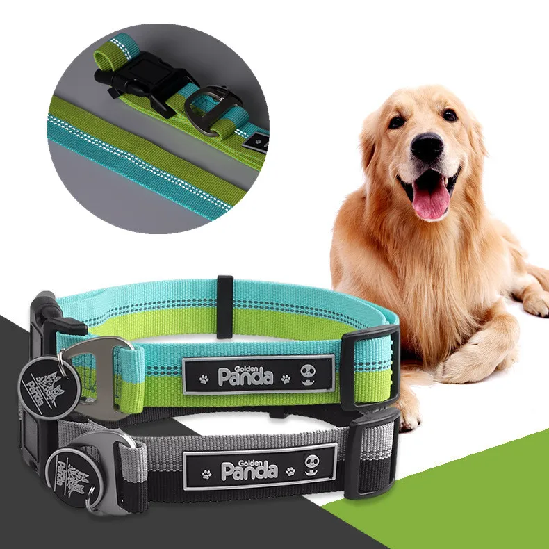 

Светоотражающий собачий ошейник, регулируемый поводок и шлейка для маленьких и средних собак, прочный, для прогулок и дрессировки