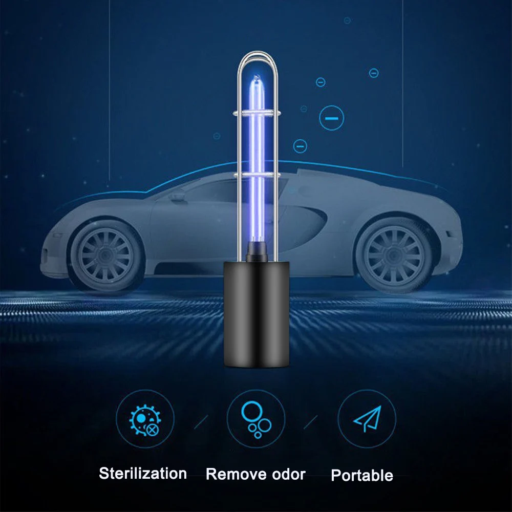 Креативная перезаряжаемая ультрафиолетовая лампа стерилизатор светильник для