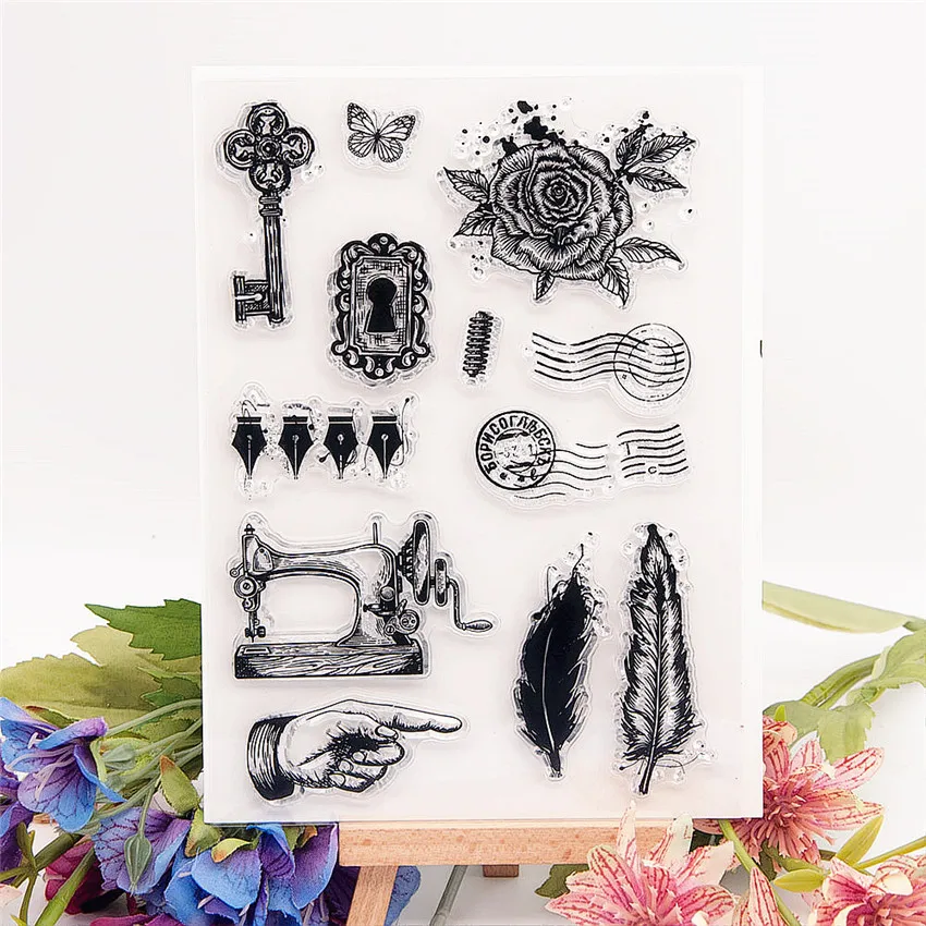 11*16CM Hot selling reading book transparent seal clear stamp silicone seal roller stamp DIY scrapbook album / card production