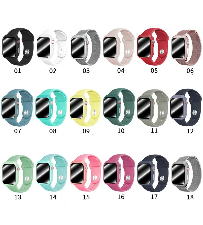 

Applicable AP Watchband AP Watch 6 Silicone Watchband All-in-one Iwatch Tempered Film + Case