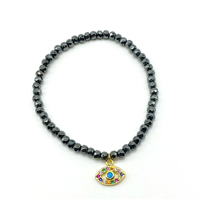 Оптовая продажа ручной работы дизайн гематит ювелирные изделия камни бусины CZ