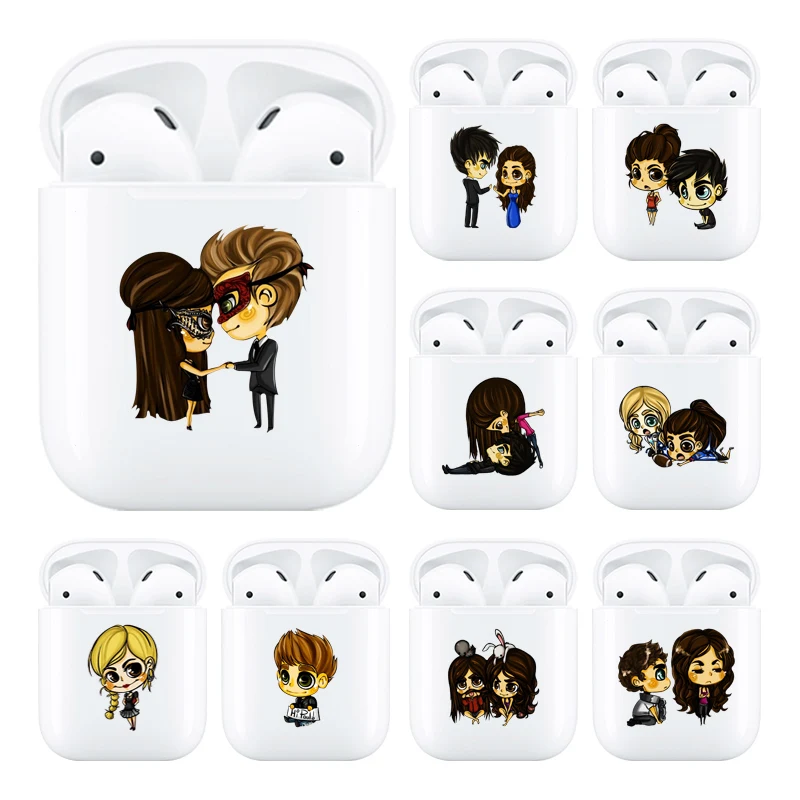 Мягкий чехол для Air Pods Apple airpods роскошный с мультипликационным принтом Дневники