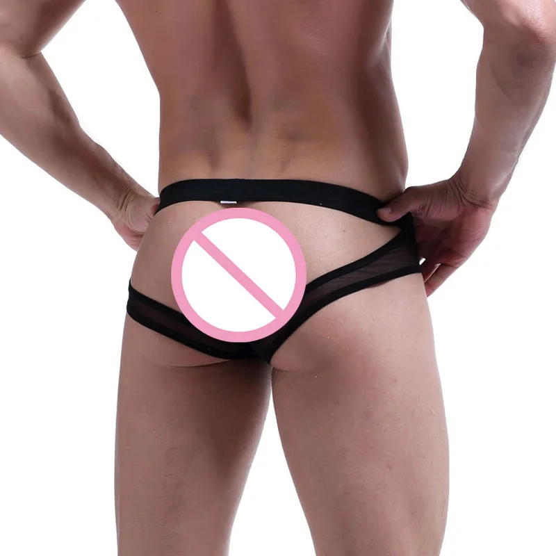 Мужской сетчатый бандаж нижнее белье с открытой спиной g стринги и сексуальное