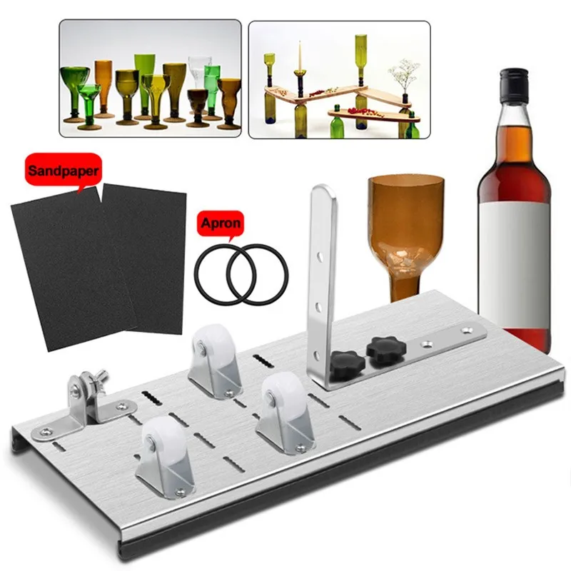 

Нержавеющая сталь резак для стеклянных бутылок профессиональное Пиво Вино стеклянная бутылка режущие инструменты DIY Резак для бутылок