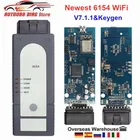 Новейший инструмент для диагностики V7.1.1 6154 Full Chip V5.1.6 WiFi 6154 5054A PC V19 OBD2, лучше, чем 5054A OKI Full Chip
