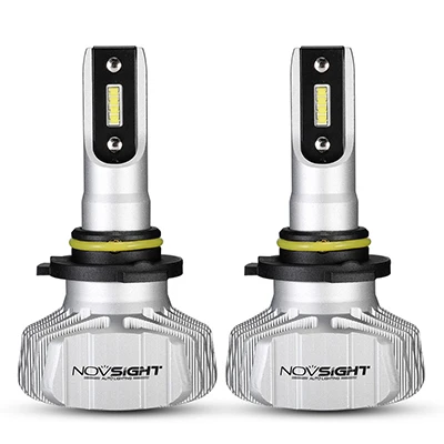 LED Headlight NOVSIGHT H4 9003 светодиодный головной светильник в комплекте для автомобилей H1/3/7 H11/13 9005 9006 двойной Hi/Lo Светильник лампы 10000лм 6500 К Белый супер яркий - Испускаемый цвет: LED Headlight