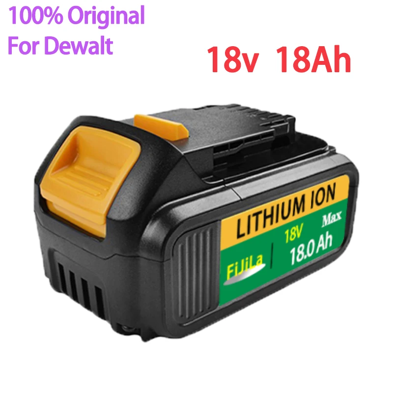 

18V 18Ah for Dewalt Power Tool Battery for Dewalt DCB180 DCB181 DCB182 DCB201 DCB201-2 DCB200 DCB200-2 DCB204-2+ 3A Charger