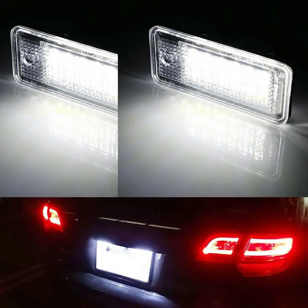 

New High Brightness NO Error 18 LED License Plate Light Lamp For Audi A3 S3 A4 S4 A6 C6 A8 S8 Q7