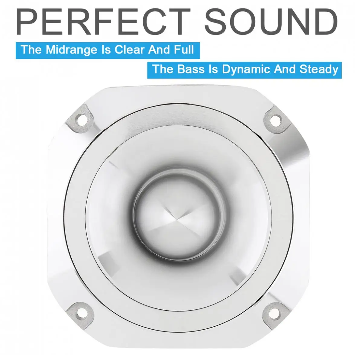 Фото 4-дюймовый 600 Вт, 6 Ом, GT-S20 12 В, Автомобильный Алюминиевый твитер с конденсатором для автомобилей, модифицированный стереозвук №3