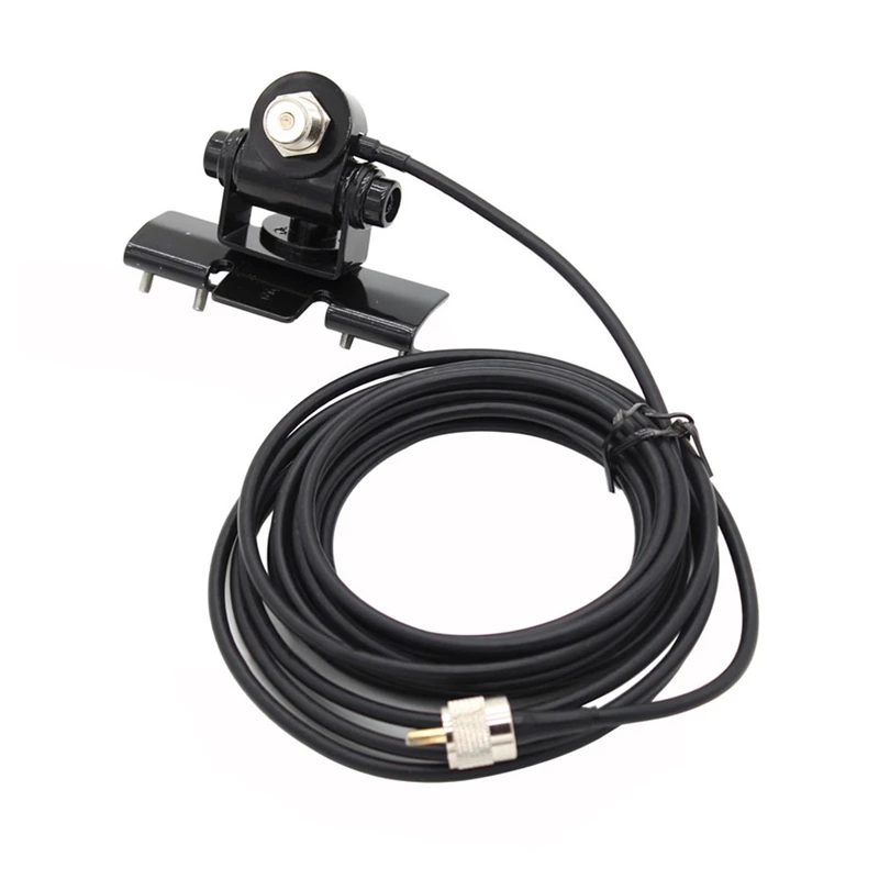 

RB-400 Car Antenna Mount Bracket + 5M PL259 Connector Extend Cable Feeder Cable for Mobile Radio TH-9800 BJ-218 KT8900