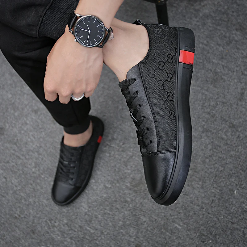 

Designer men's shoes 2021 new luxury brand casual flat shoes high quality fashion comfortable printing men's leather shoes