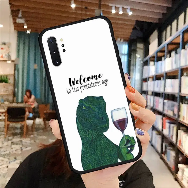 

Dinosaur lizard art creative personality Phone Case For Samsung A50 A51 A71 A20E A20S S10 S20 S21 S30 Plus ultra 5G M11 funda