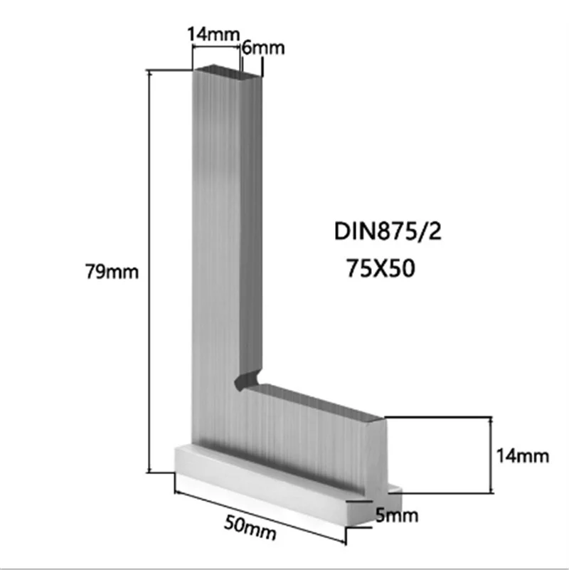 90 degree right angle ruler wide seat flat measuring tool level 2 base widening knife edge 1pc | Инструменты