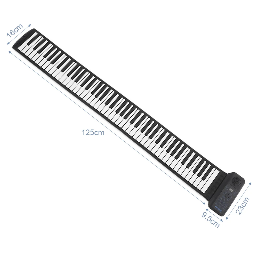 88 клавиш USB MIDI электронная рулонная пианино портативная силиконовая Гибкая клавиатура organ Sustain педаль встроенный динамик