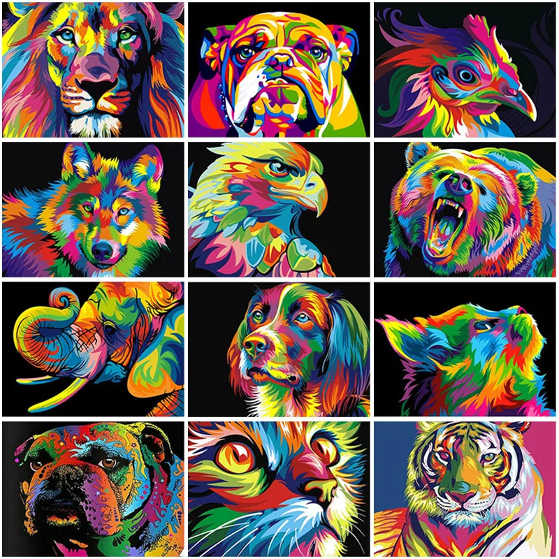 

Diy 5D Diamond Painting Cross Stitch Full Square Drill Rhinestone Mosaic Cartoon Animal Diamond Embroidery Mosaic Home Decor