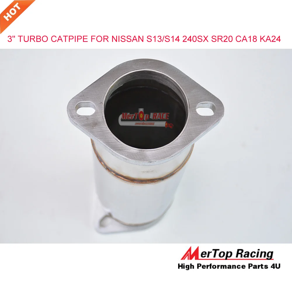 MerTop 3 &quotтурбо средней трубы вниз водосточная труба + CATPIPE для S13 S14 240SX SR20 CA18 KA24 |