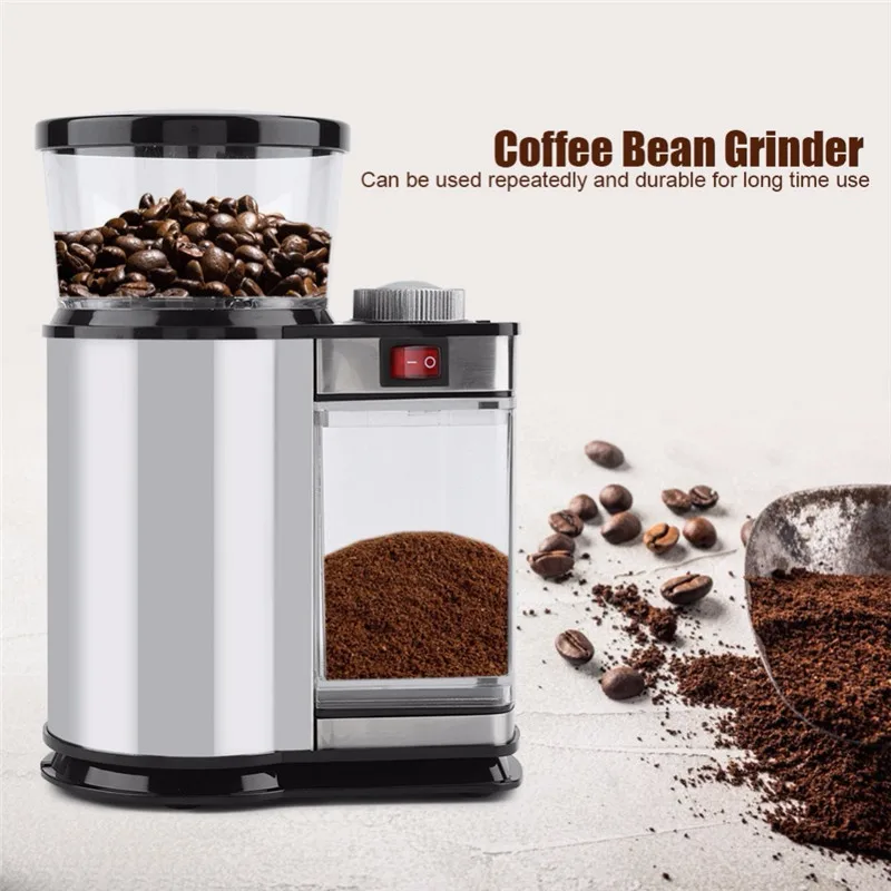 

Electric Coffee Grinder Mill Herbs Nuts Salt Pepper Grinder Powerful Spice Seeds Manual Handmade Coffee Bean Home Kitchen Tool
