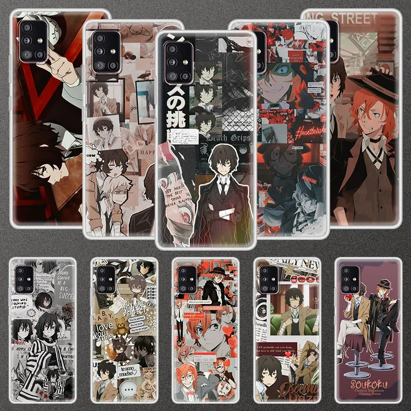 

Soft Case For Samsung Galaxy A51 A71 A21S A31 A41 M31 A11 M51 M21 M11 Translucent Phone Cover Shell Bungo Stray Dogs Poster Capa