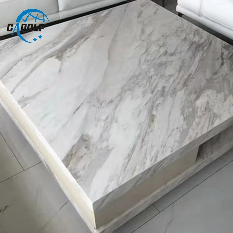 Современная мебель для гостиной белый мраморный журнальный столик диван