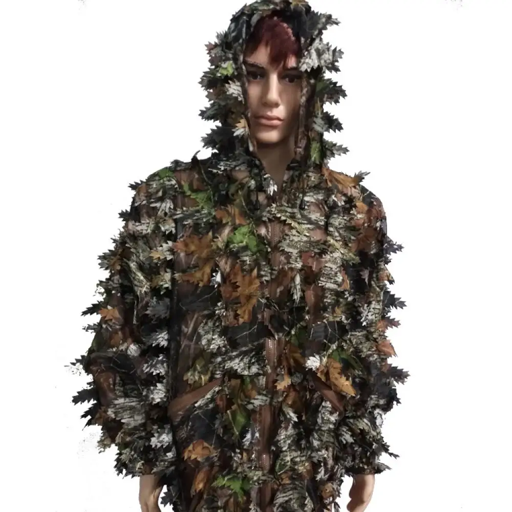 Костюм Камуфляжный в стиле ретро с объемными листьями | Спорт и развлечения