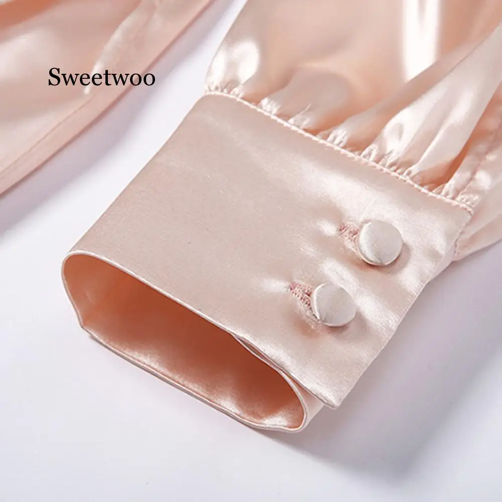 

Princess Women's Draped Bodycon Pencil Dress Autumn Spring Vestidos Party Sundress Ladies Satin Puff Sleeve Pleated Mini Dresses