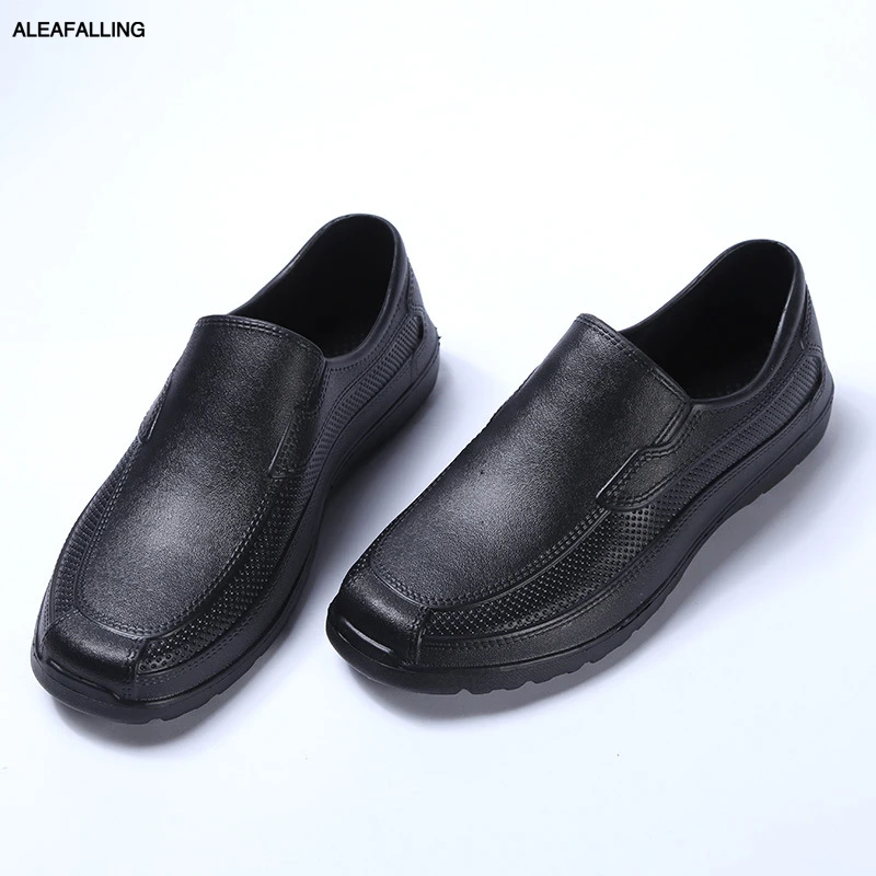 Сапоги Aleafalling мужские непромокаемые кухонная обувь для работы ПВХ всесезонные