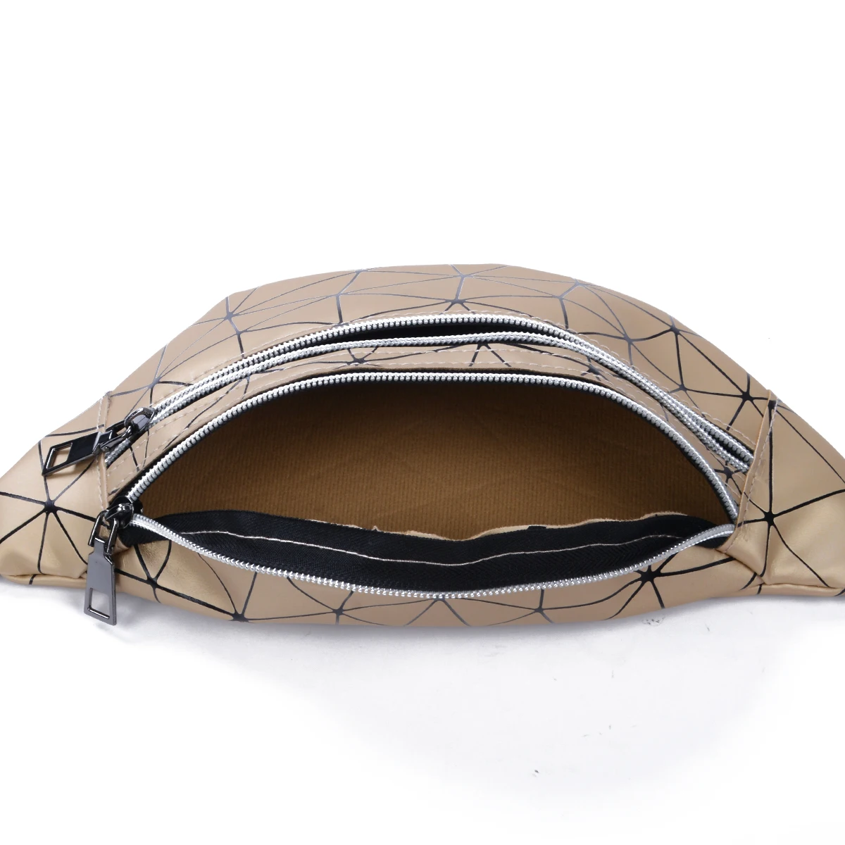 4 Colors Waist Bag For Women PU Leather Fanny Pack Belt Geometric Pattern Lady Bum Hip Portable Outdoor Storage New |