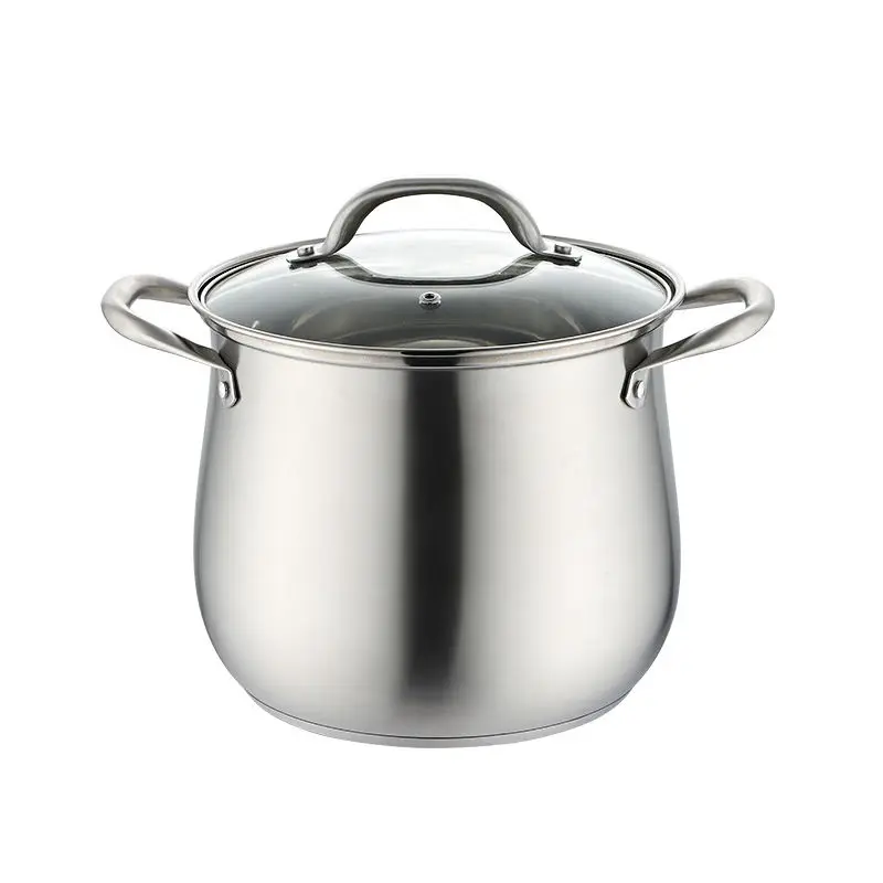 

Stainless Steel Soup Pot Porridge Pot Cooker Induction Cooker Gas Universal High Soup Pot Kitchen Pots Pots and Pans Ceramic