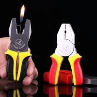 personalized creative vise electronic open flame lighter smoking accessories gadgets for men briquets et accessoires fumeurs