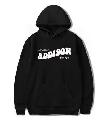 Новинка 2020 года: свитшот с капюшоном и 2D принтом ADDISON RAE для вас Женская/Мужская