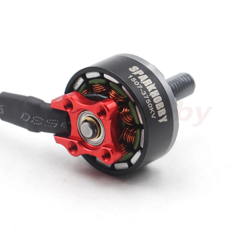 4 шт sparkhobby s1507 3750kv 2 4s fpv brushles мотор 5 мм вал 3 дюйм