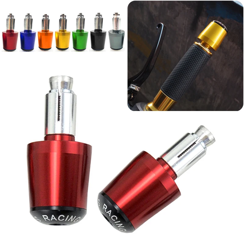 

7/8"22mm Motorcycle Handlebar Bar End Plugs Pads CNC Aluminum For Honda CG125 CB400 CB500F CX500 CM300 CBR650R CBR1000 CBR1000R