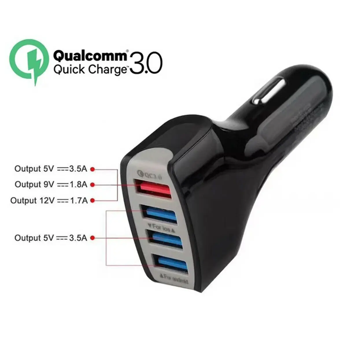 Зарядное устройство с 4 портами usb type c QC 3 0 зарядное USB C порта быстрой зарядки
