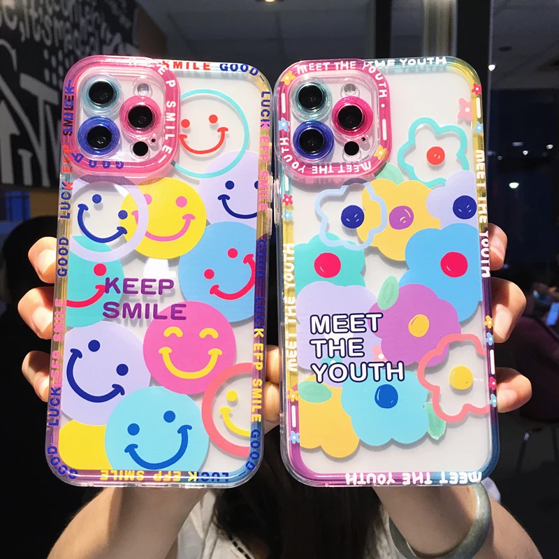 cute anime space astronaut clear phone case for iphone 7 8 plus x xs se 202 13 12 11 pro max xr soft tpu smiley shockproof cover free global shipping