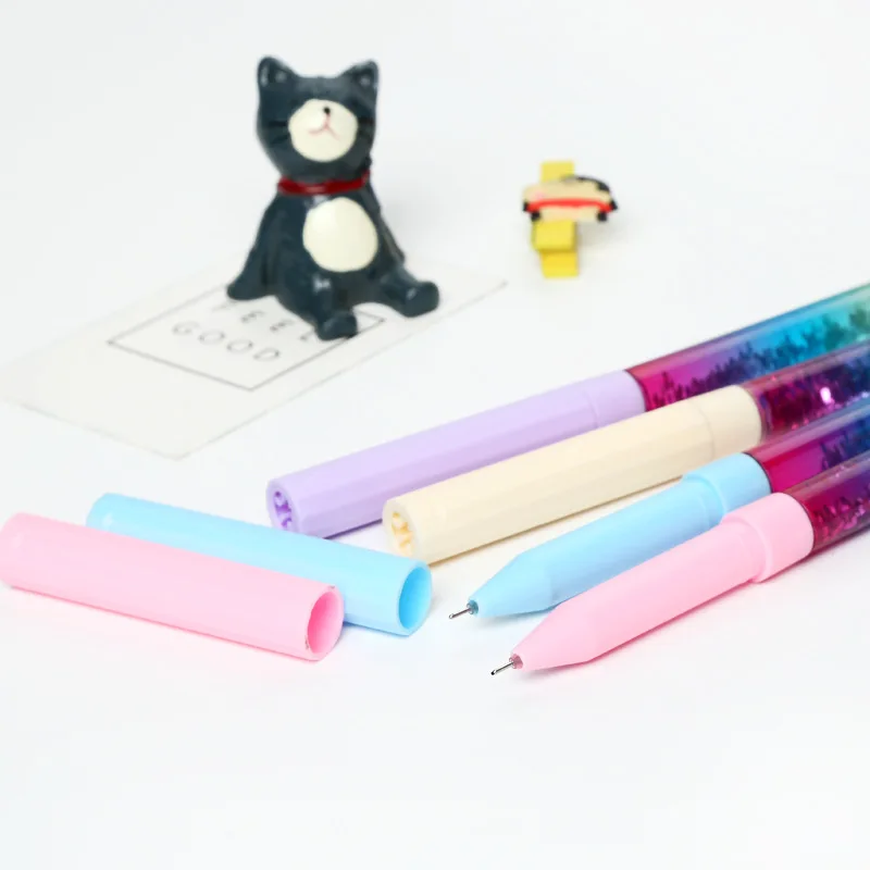 1 шт. гелевая ручка Kawaii 0 5 мм волшебная палочка Кристалл Дрифт песок блеск