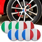 4 шт. 56 мм автомобильные наклейки на колесо Hub Center, Италия, Франция, флаг, наклейка с эмблемой для Volkswagen, VW, Peugeot 208, 308, 3008, аксессуары для Toyota