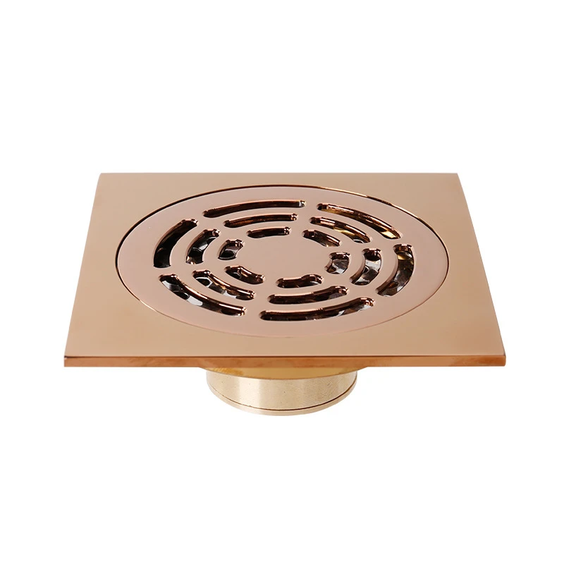 1 шт. евро квадратный напольный дренаж латунный розовый Золотой/Золотой для душа