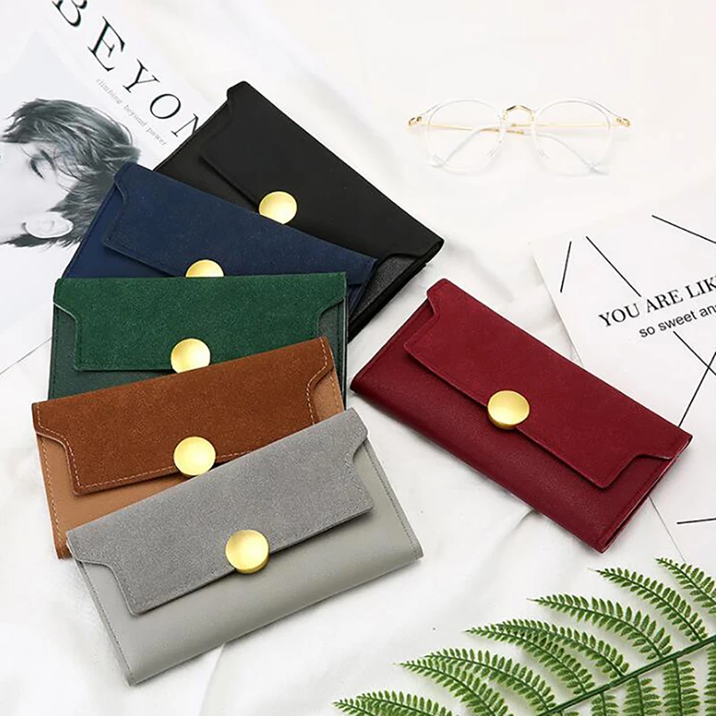 Женский винтажный кошелек клатчи кошельки модные матовые дизайнерские дамские