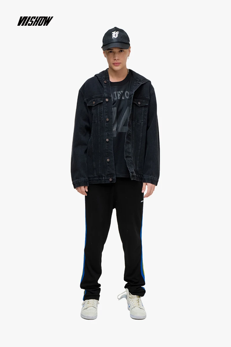 VIISHOW уличная одежда мужские куртки Брендовые джинсовые с капюшоном Chaqueta Hombre