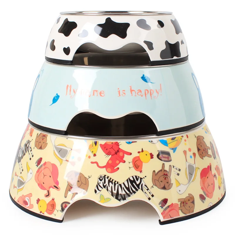 Супердизайнерская новая миска для животных из меламина нержавеющей стали милая