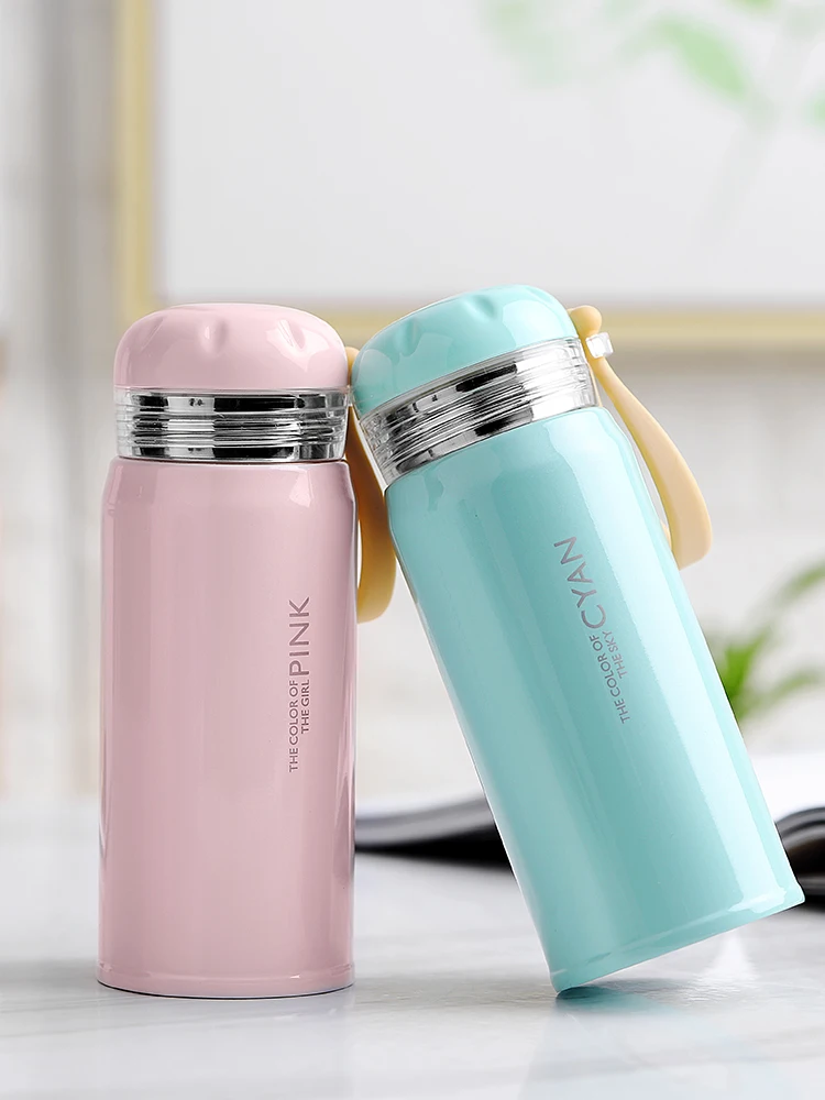 Симпатичный термос из нержавеющей стали для детей портативный студенческий