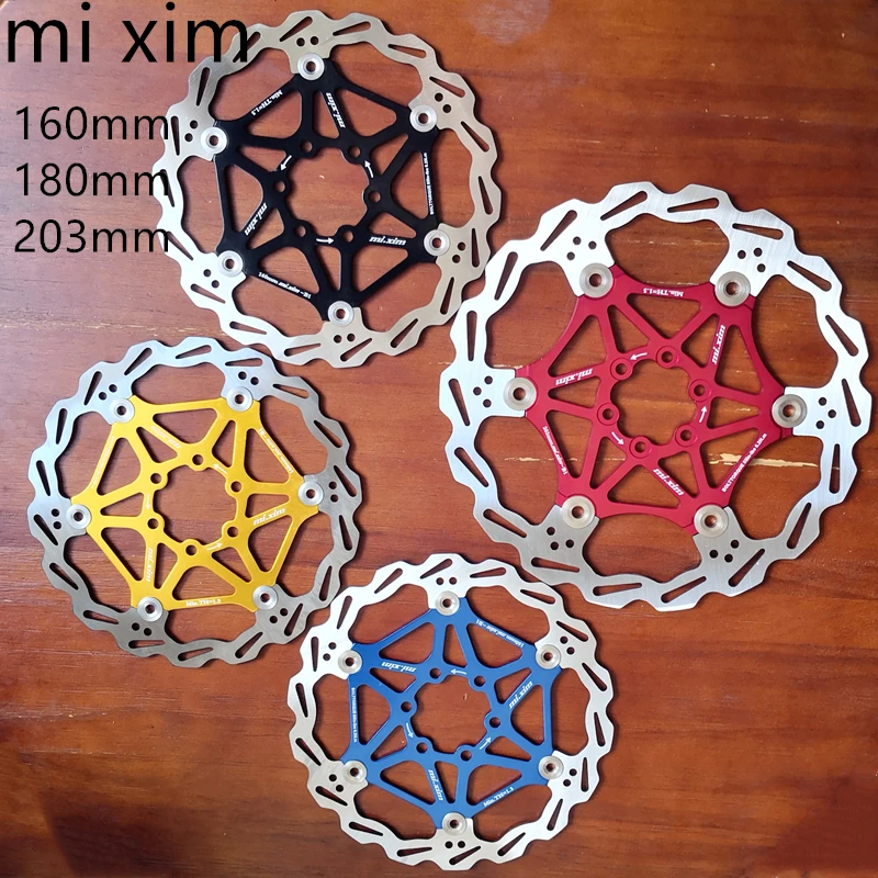 Дисковый тормоз для велосипеда MTB плавающие дисковые роторы 160/180/203 мм плавающий