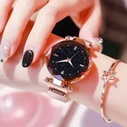 Роскошные женские часы 2019 женские часы Звездное небо магнитные водонепроницаемые женские наручные часы светящиеся женские часы relogio reloj mujer