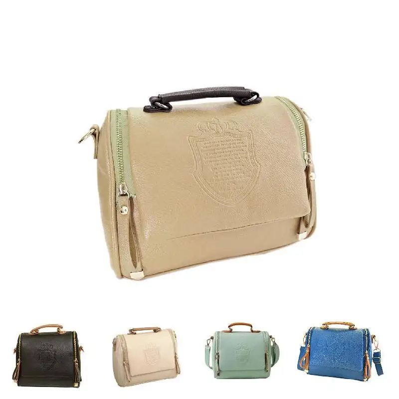 Женская сумка в британском стиле женская через плечо модная мягкая PU на 7 видов