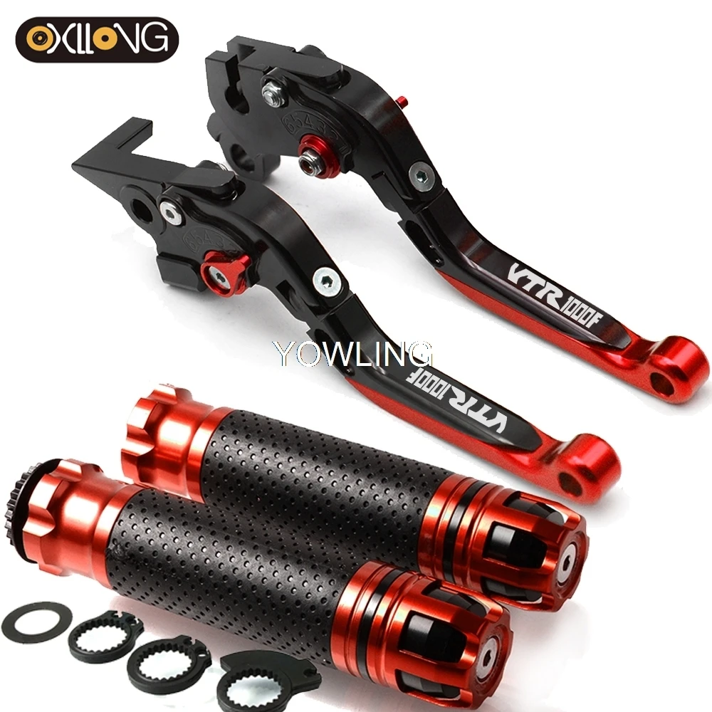 

Motorcycle Brake Clutch Levers Handlebar grip Handle Hand Grips For HONDA VTR1000F FIRESTORM 1998-2005 1999 2001 2002 2003 2004