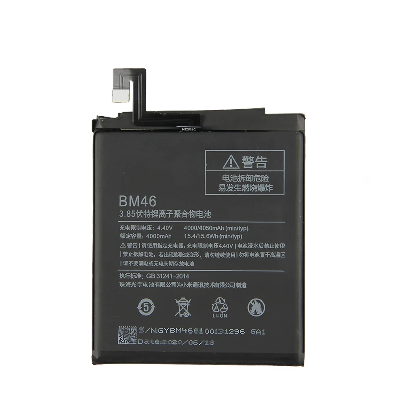 Оригинальный 4000 мА/ч BM46 мобильный телефон запасная батарея для Xiaomi Redmi Note 3 Mi Note3 Pro