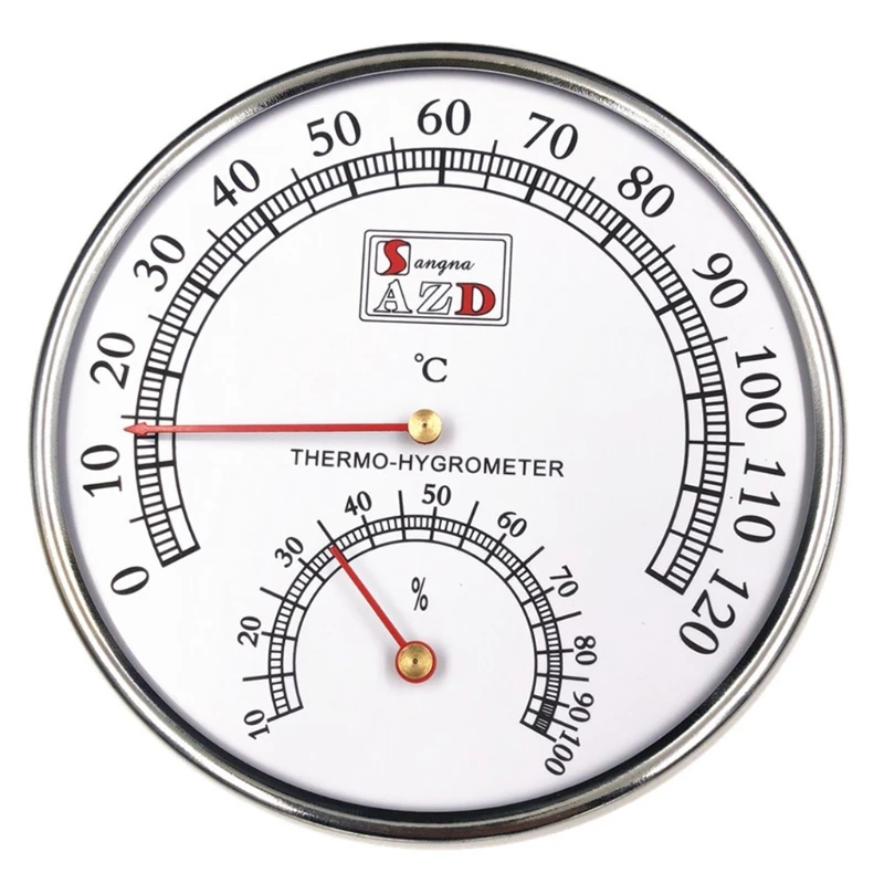 

Smart Indoor Outdoor Hygrometer 4.92 Inch Round Thermometer for Home Office